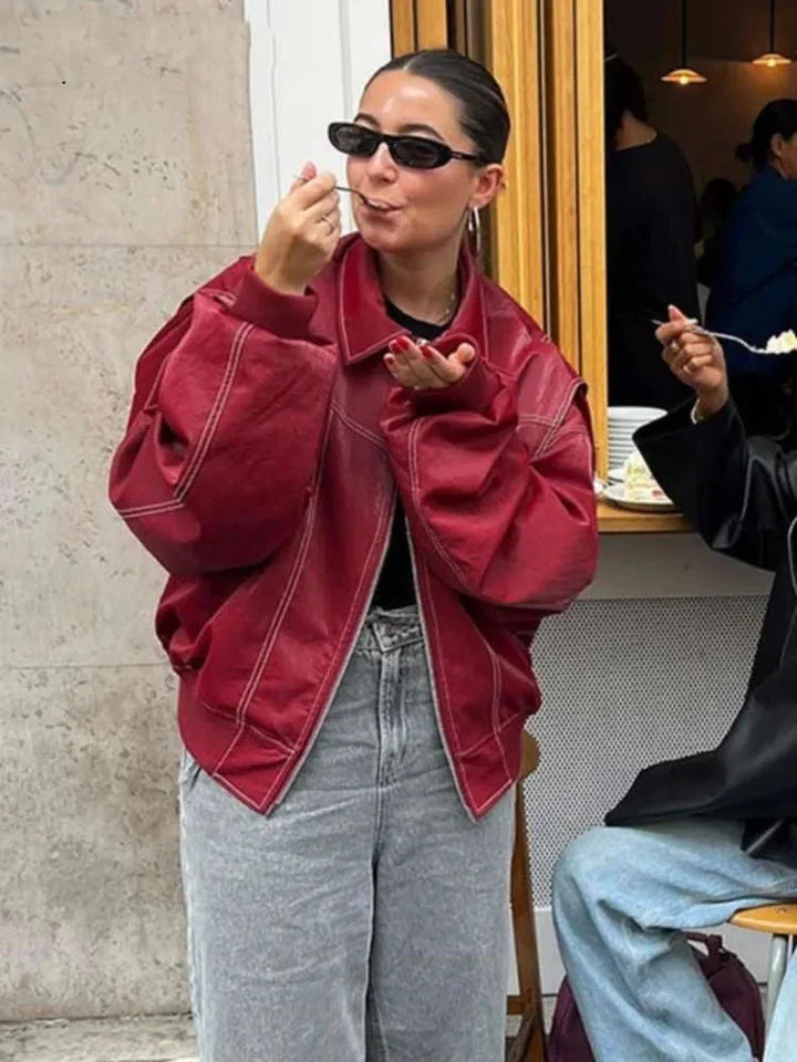 Levoire | Grande Taille Veste Bomber Zippée Vêtements Pour Femmes