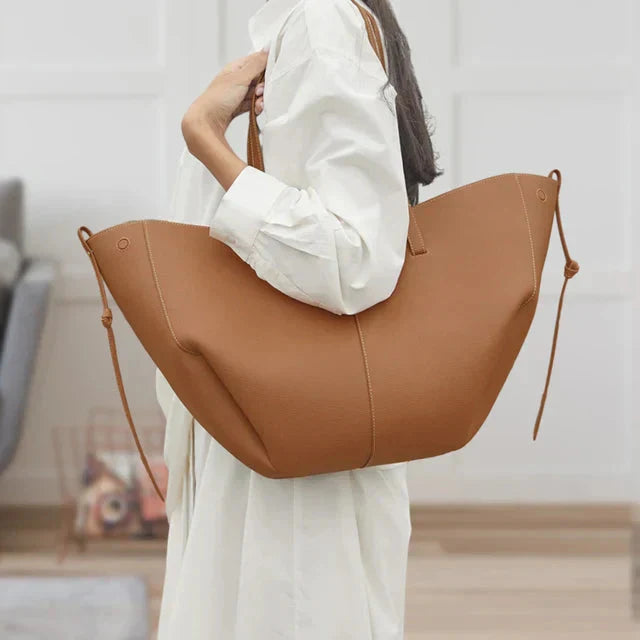 Levoire | Sac Vintage Cuir Synthétique Sac À Bandoulière Grand Sac De Courses Chameau