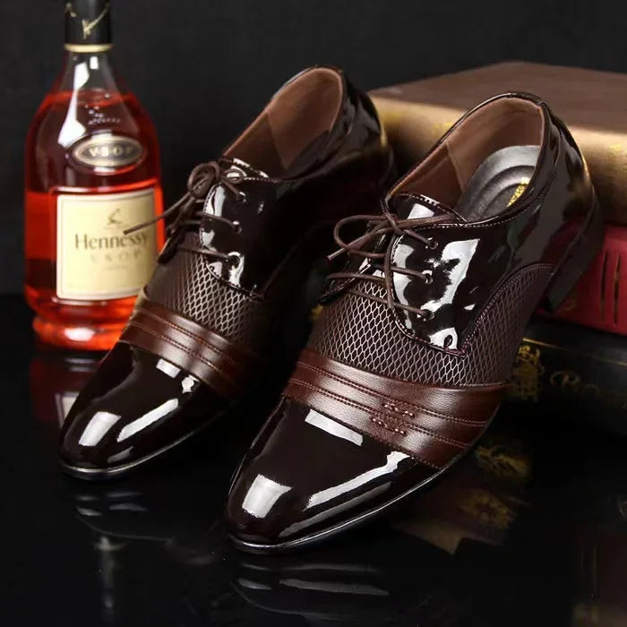 Levoire | Chaussures Oxford En Cuir Formelles Pour Hommes Brun foncé