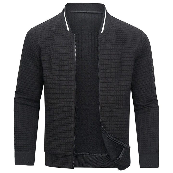 Levoire | Veste Bomber Avec Fermeture Éclair Pour Hommes Noir