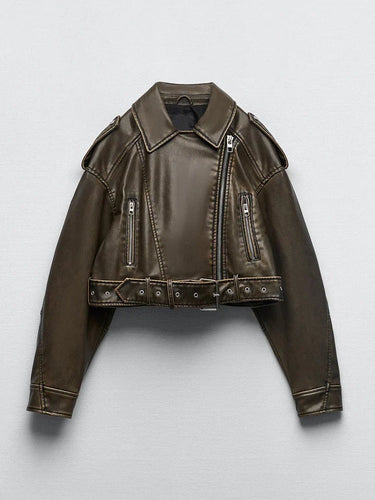 Levoire | Veste En Cuir Style Vintage