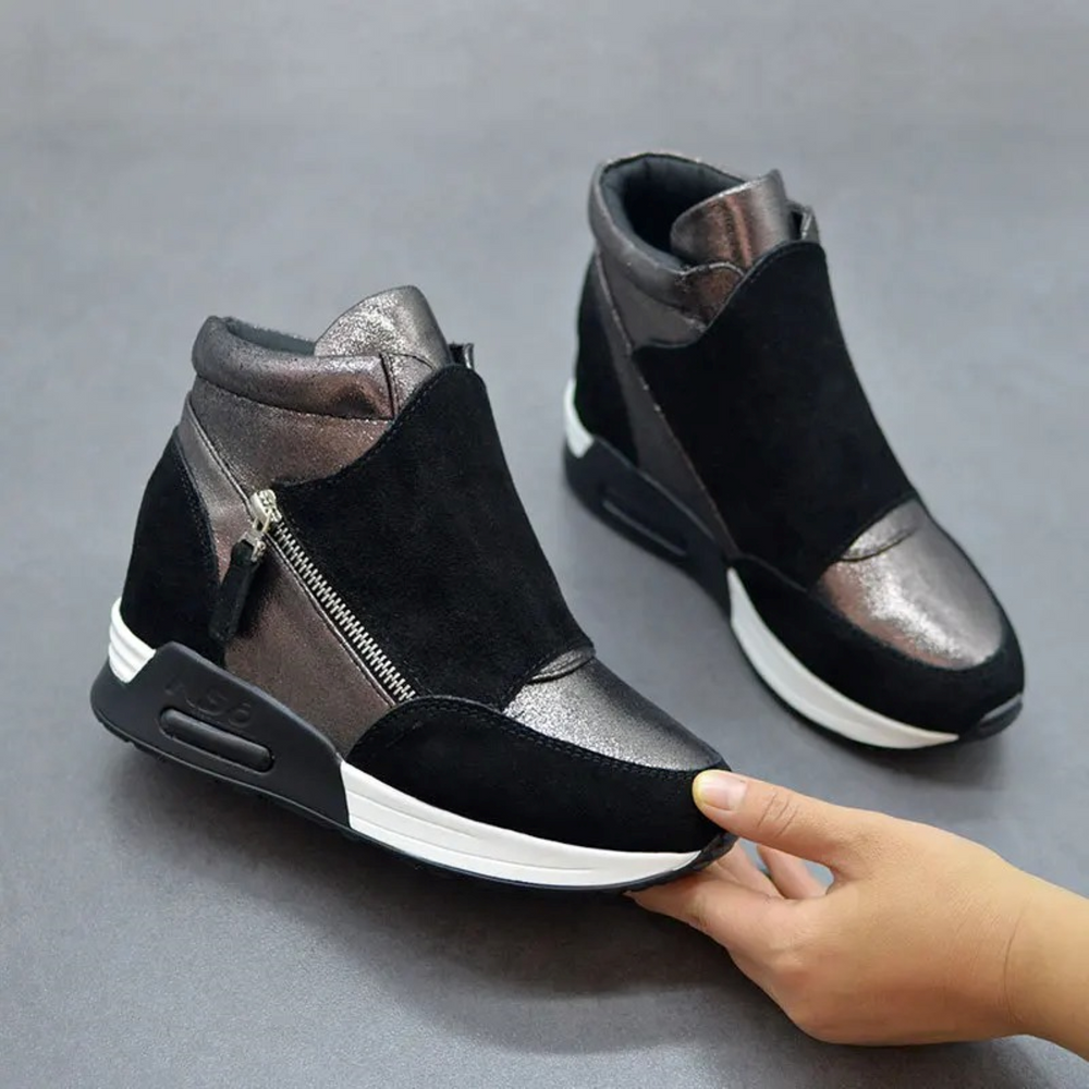 Levoire | Chaussures À Fermeture Éclair Avec Talon Compensé