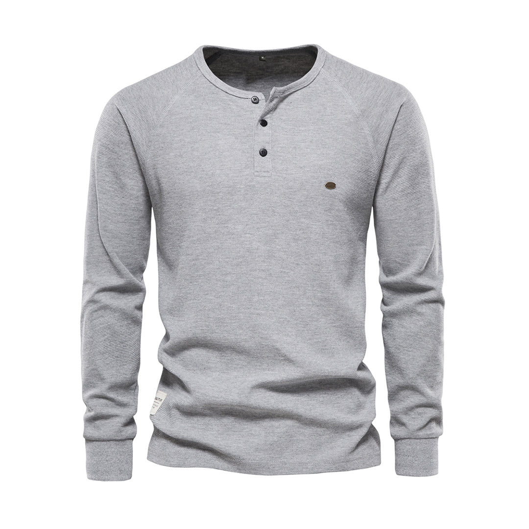 Levoire | Chemise Élégante À Manches Longues Pour Hommes Gris