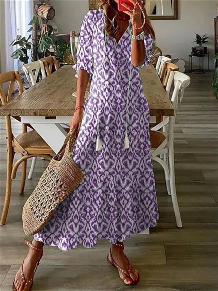 Levoire | Robe D'Été Maxi Fleurie Pour Femmes Petit