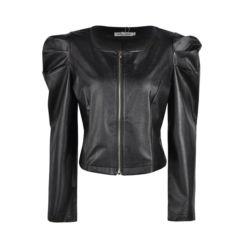 Levoire | Veste En Cuir Cropped Faites Tourner Les Têtes Avec La Dernière Tendance Des Vestes En Cuir