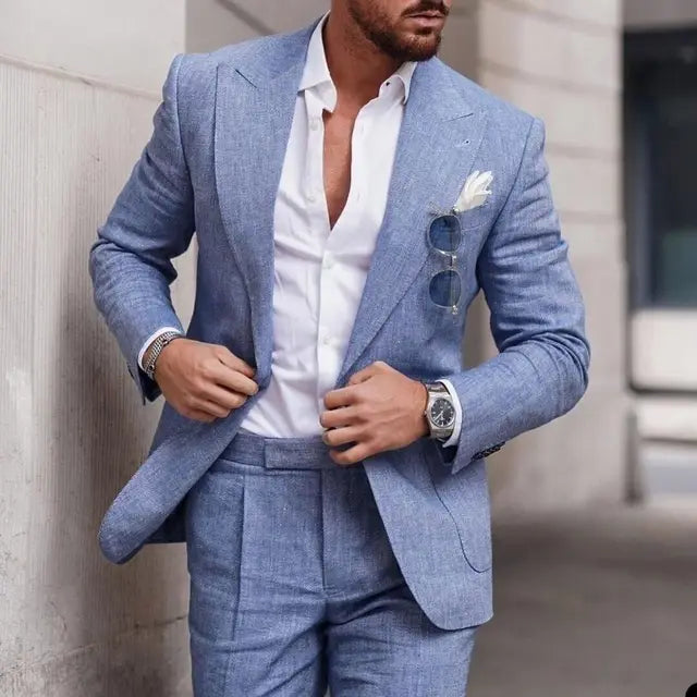 Levoire | Ensemble De Veste De Costume Simple Et De Pantalons Pour Hommes