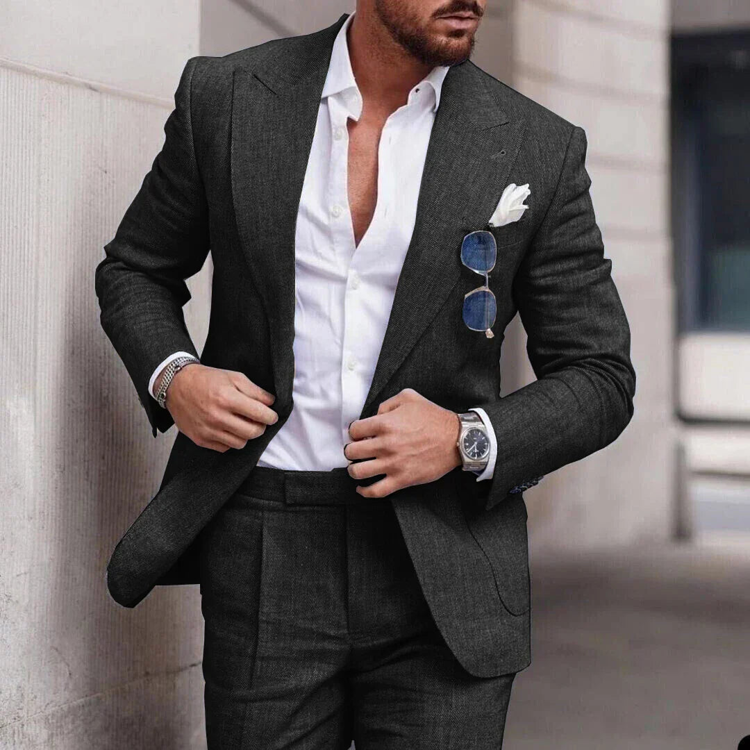 Levoire | Ensemble De Veste De Costume Simple Et De Pantalons Pour Hommes