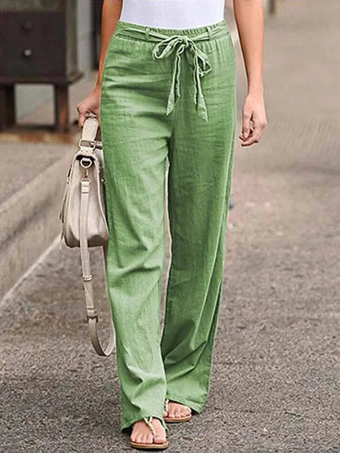 Levoire | Coton Pantalon D'Été Élastique À Taille Pour Femmes Légumes