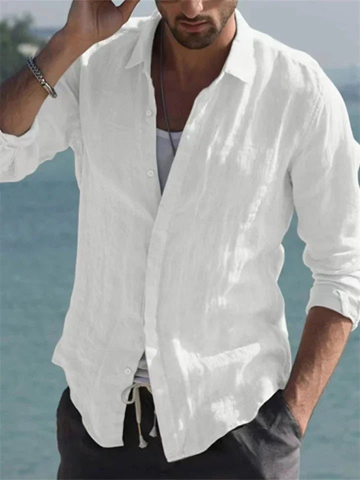 Levoire | Chemise À Manches Courtes En Coton Chemise Boutonnée Vêtements Pour Hommes Blanc