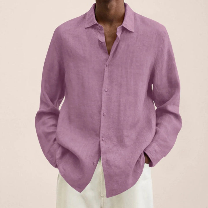Levoire | Coton Modèle Décontracté Chemise À Boutons Vêtements Pour Hommes Rose