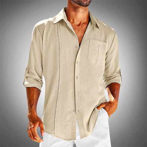Levoire | Coton Chemise À Manches Courtes Boutonnée Chemise Pour Hommes