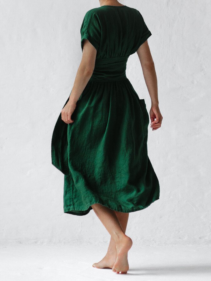 Levoire | Robe Portefeuille En Lin