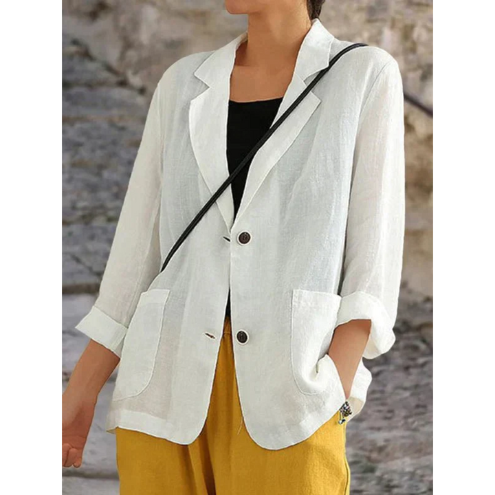 Levoire | Veste En Lin Pour Femmes Blanc