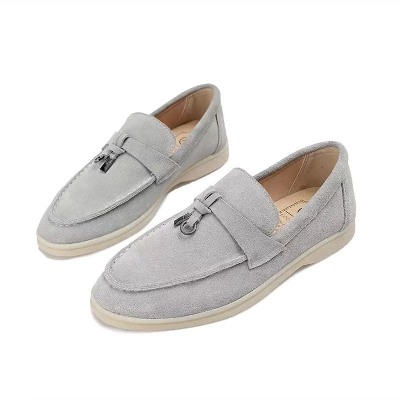 Levoire | Mocassins Décontractés Pour Femmes - Plats Gris
