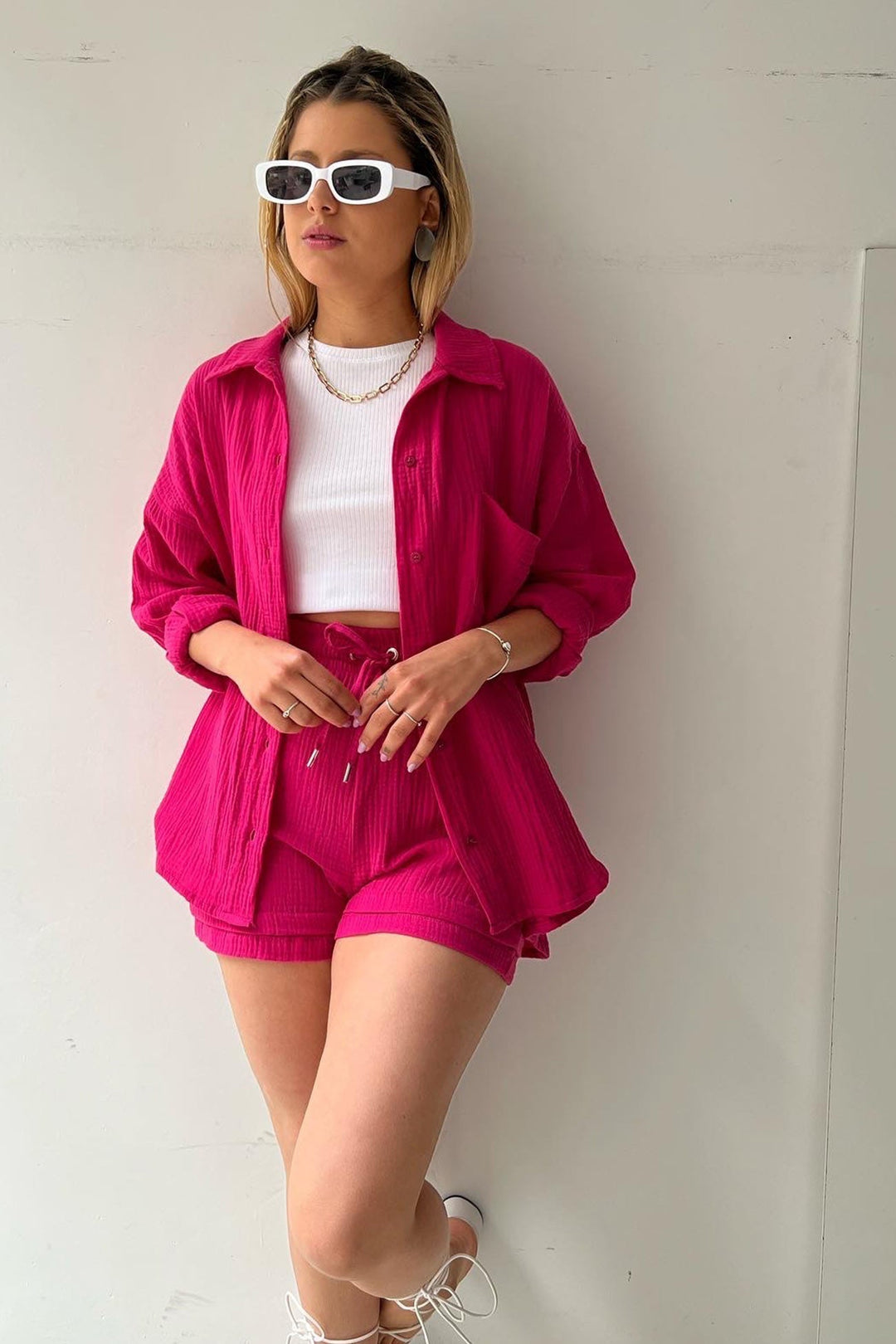 Levoire | Chemise Élégante Ensemble Court