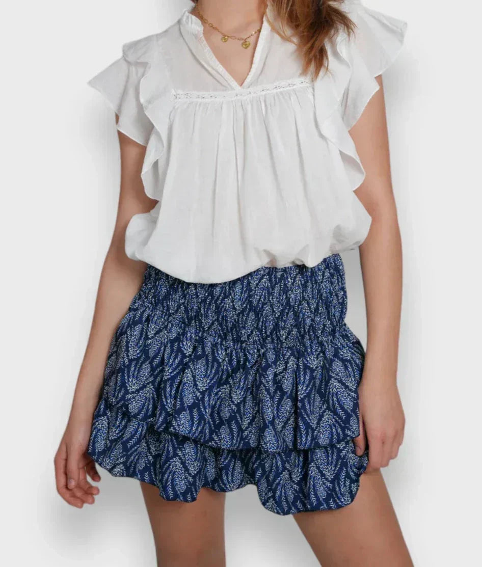 Levoire | Jupe Mini Imarteleva Élégante & Polyvalente Bleu foncé