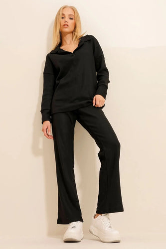 Levoire | Long Sleeve Flared Pants Two Piece Set Women'S Loungewear