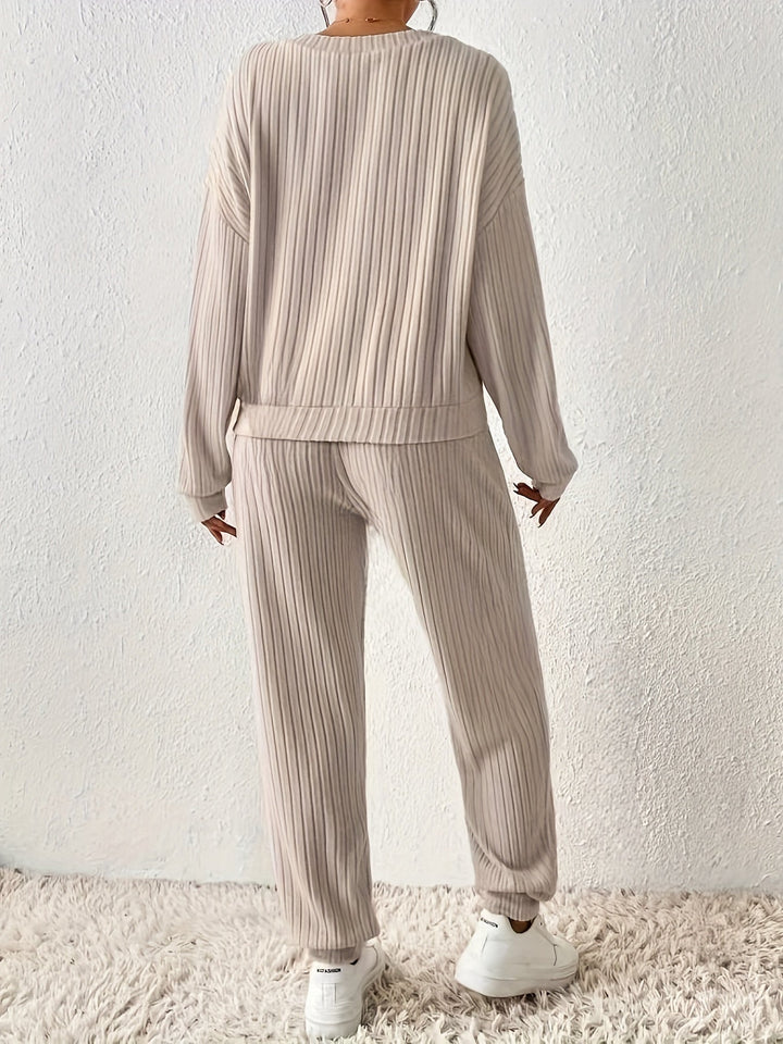 Levoire | Manches Longues Ensemble Deux Pièces Loungewear Pour Femmes