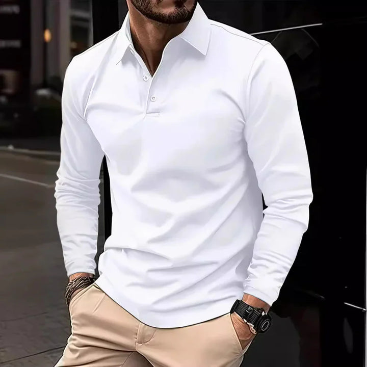 Levoire | Polo Décontracté Intelligent Pour Hommes Blanc