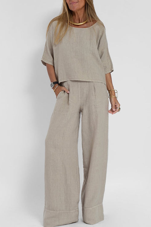 Levoire | Robe En Coton Et Lin Gris