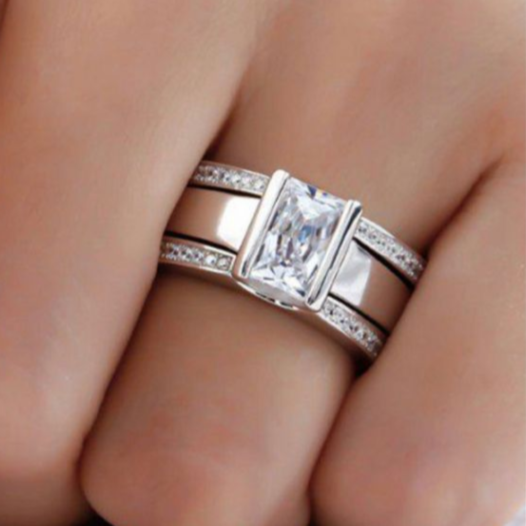 Levoire | Collection De Vin Bague En Verre Intégrée Argent 10