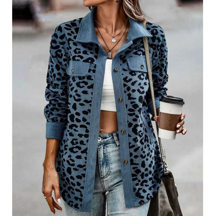 Levoire | Revers Long Manteau D'Été Bleu