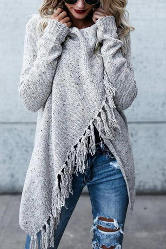 Levoire | Sweatshirt Élégant Grande Taille Avec Franges