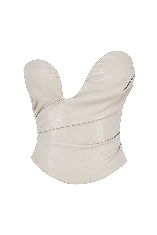 Levoire | Luxe Végétalien Cuir Corset Haut