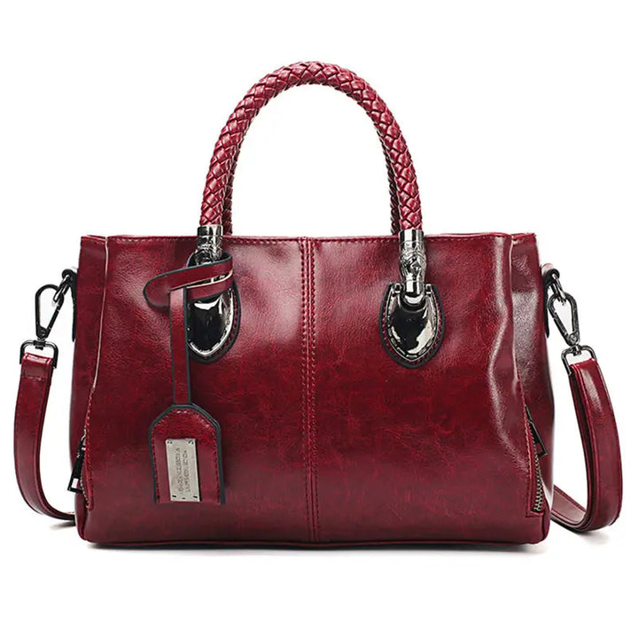 Levoire | Grand Sac À Main En Cuir Pour Femmes vin rouge