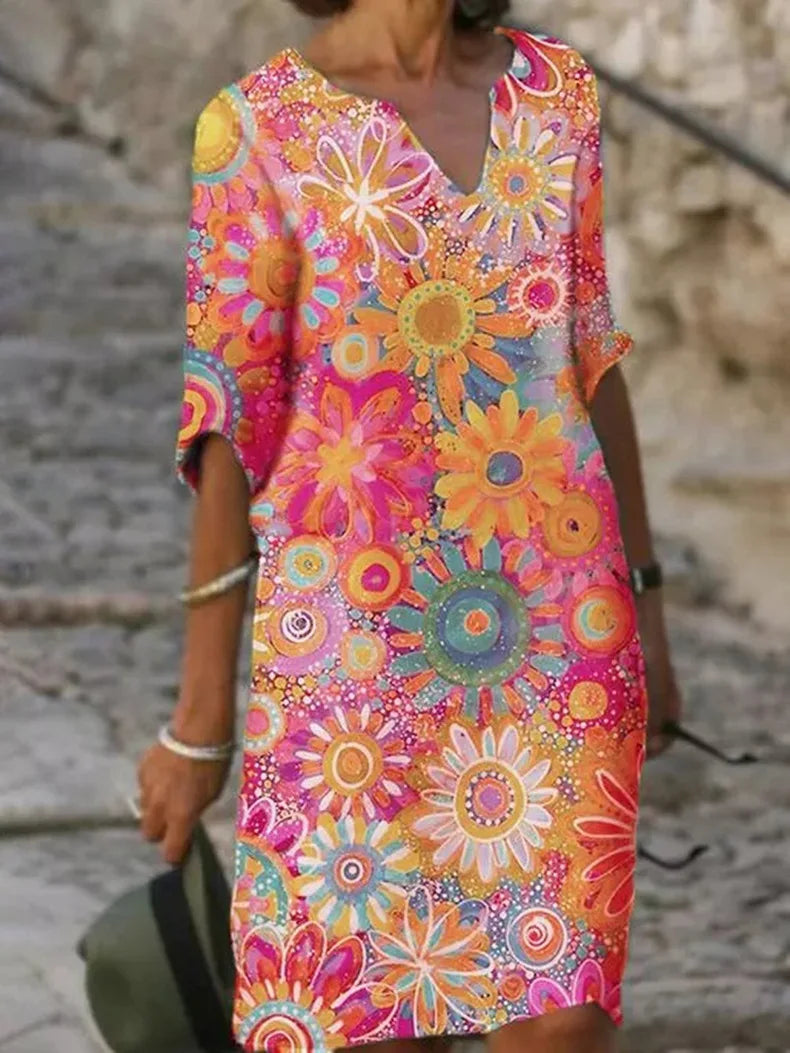 Levoire | Robe À Motif Floral Rosa