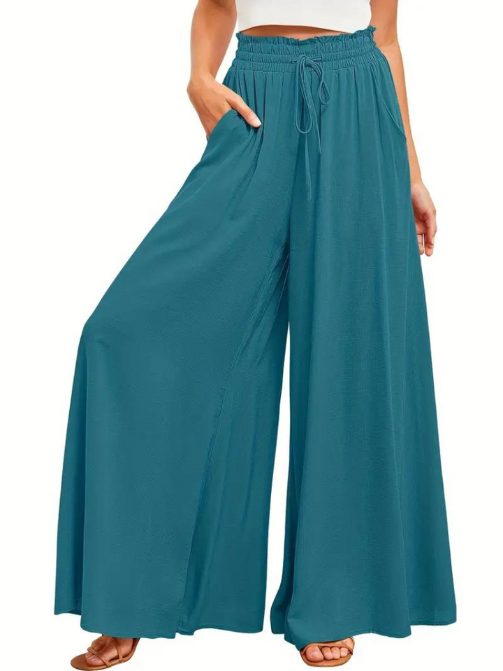 Levoire | Pantalon En Lin Femmes Décontracté Taille Haute Pantalon Pour L'Été