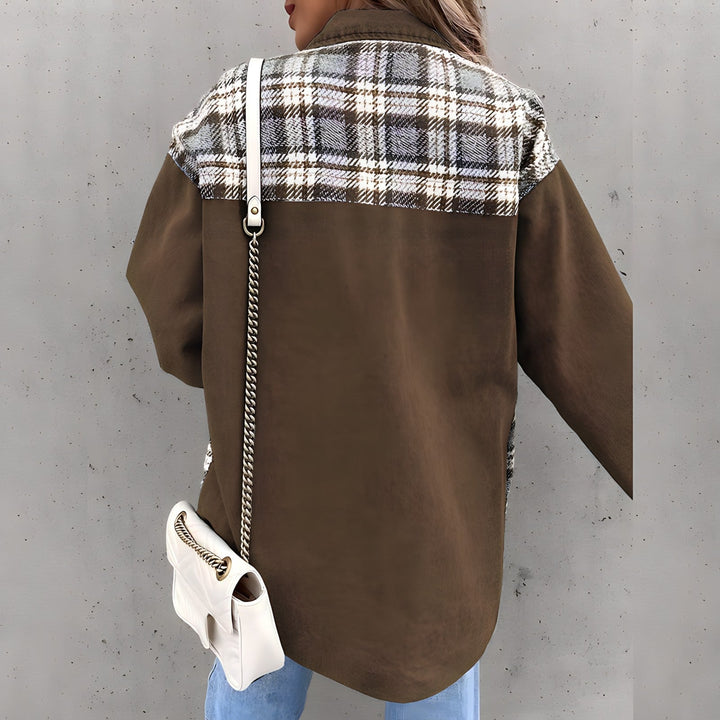 Levoire | Veste À Carreaux Tendance En Grande Taille Pour Femmes