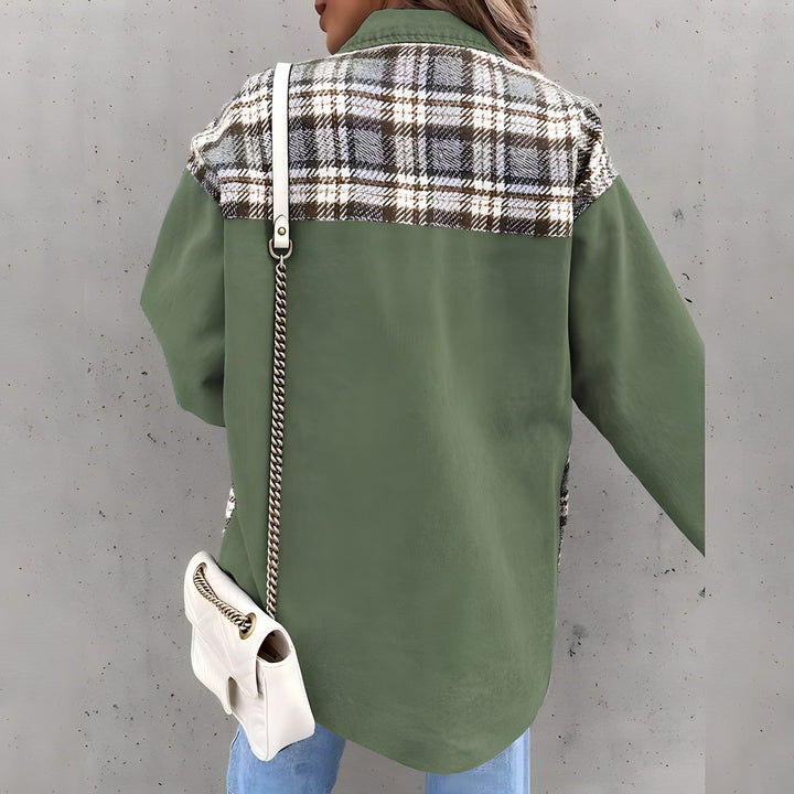 Levoire | Veste À Carreaux Tendance En Grande Taille Pour Femmes