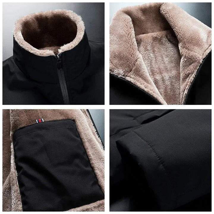 Levoire | Veste En Polaire Pour Hommes Résistante À L'Eau Et Coupe-Vent Avec Col Haut