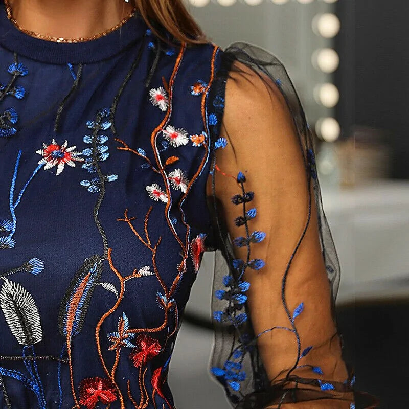 Levoire | Blouse à fleurs brodées