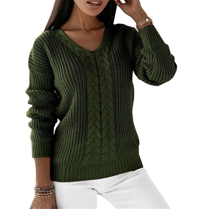Levoire | Pull Vintage Avec Une Ambiance Rétro Vert olive
