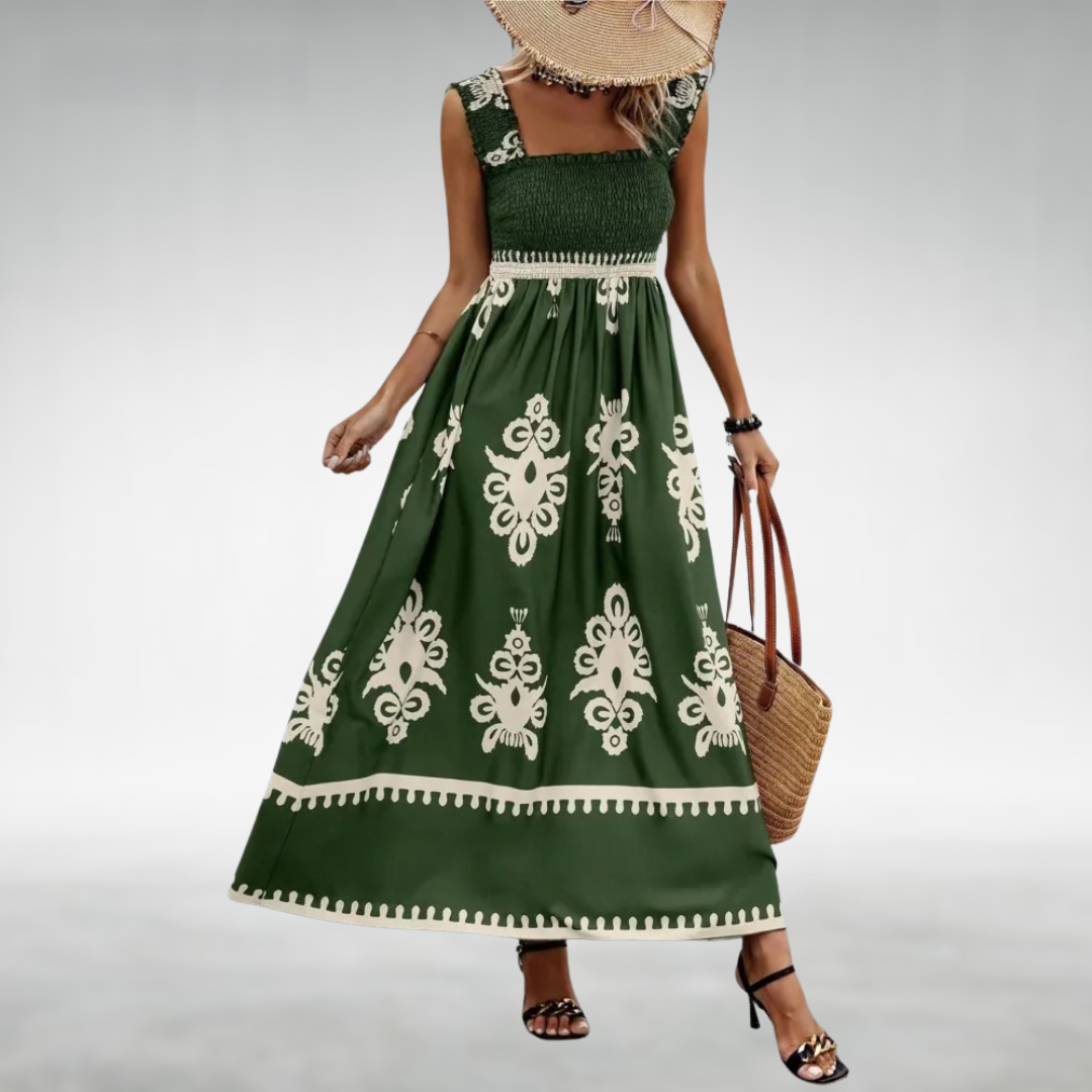 Levoire | Robe Modèle Élégante Vert armée