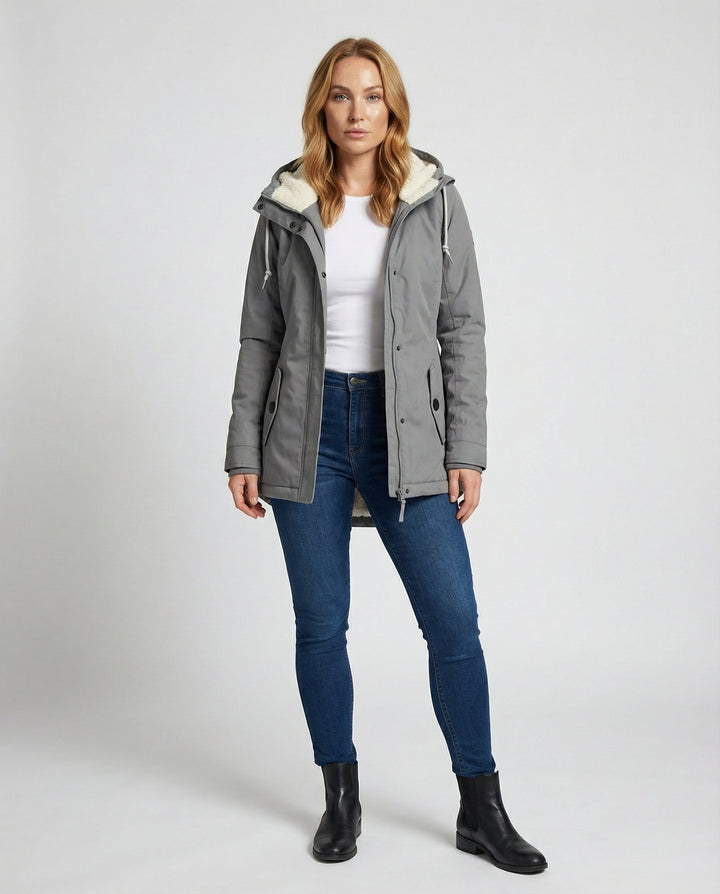 Veste d'hiver chaude avec capuche pour femmes | Avriane