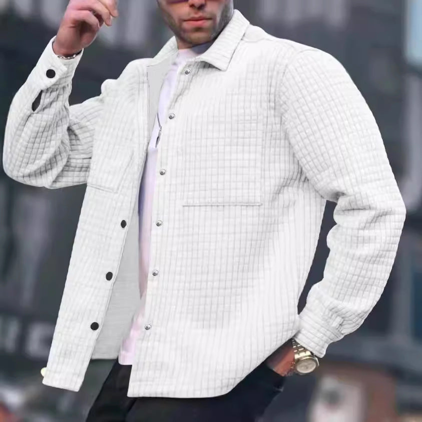 Levoire | Veste Chemise Matelassée Élégante Blanc