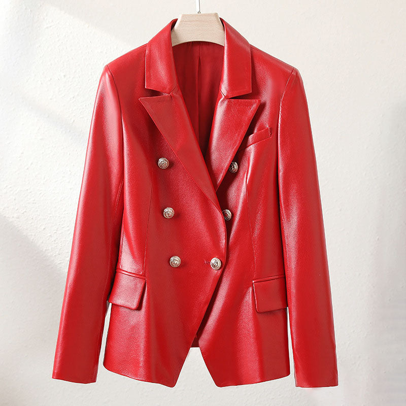 Levoire | Veste De Moto En Peau De Mouton Pour Femmes Rot