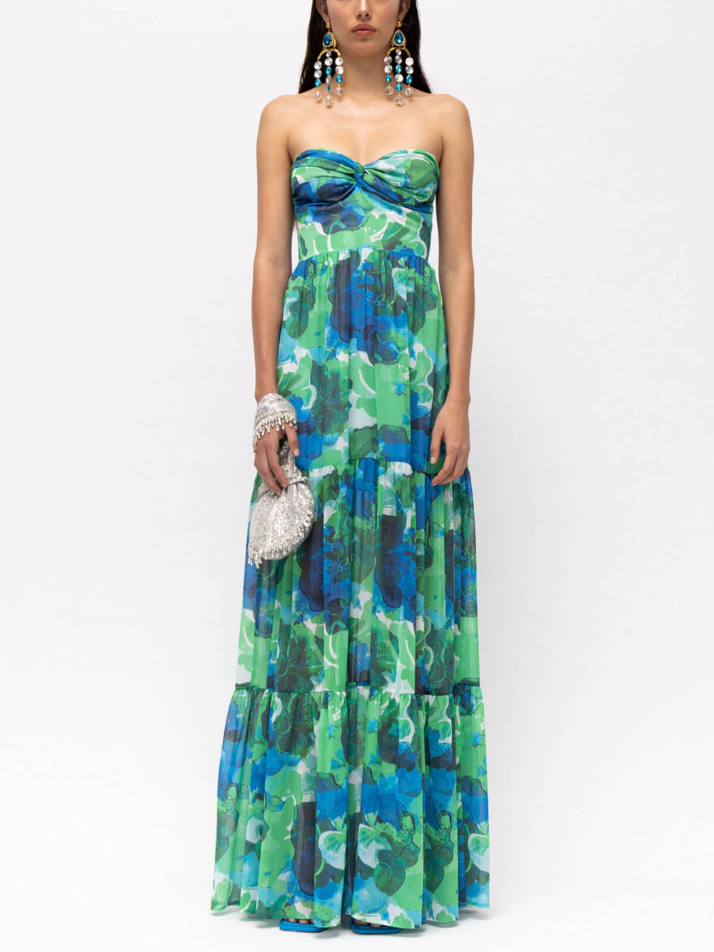 Levoire | Robe Tube Maxi Élégante Fleurs