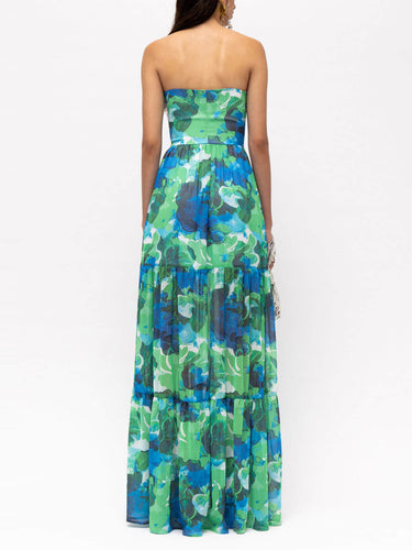 Levoire | Robe Tube Maxi Élégante Fleurs