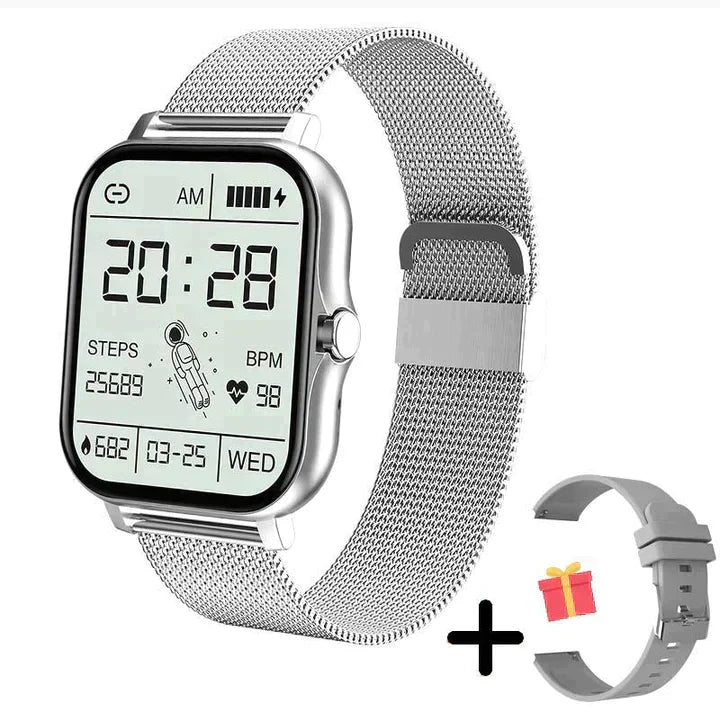 Levoire | Montre Montre Intelligente Multifonctionnelle De Haute Qualité Zilver (+ Bracelet de montre supplémentaire GRATUIT)