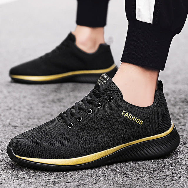 Levoire | Chaussures De Sport Chaussures De Course En Matériau En Mesh Respirant Or