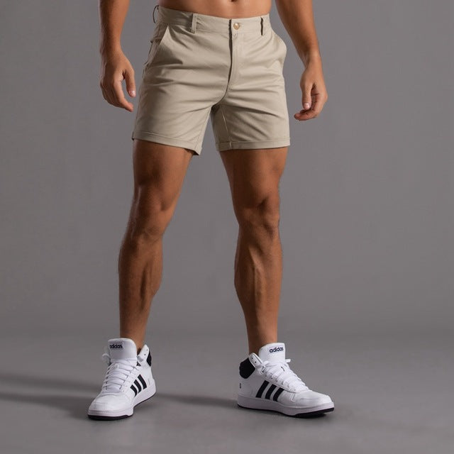 Levoire | Classiques Chino-Shorts En Coton Pour Hommes Khaki