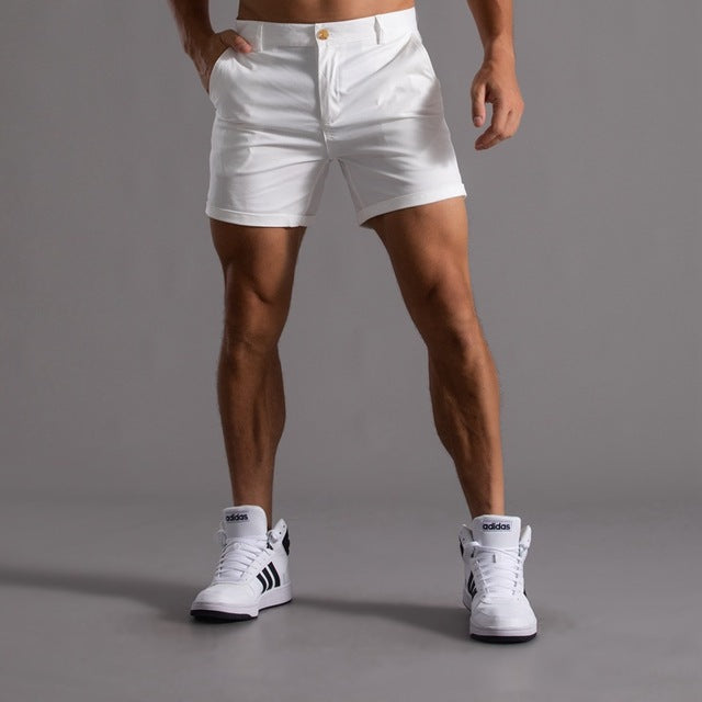 Levoire | Classiques Chino-Shorts En Coton Pour Hommes Blanc