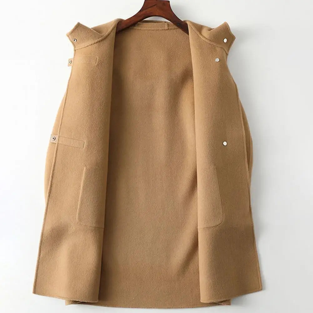 Levoire | Veste à capuche réversible en cachemire à manches longues