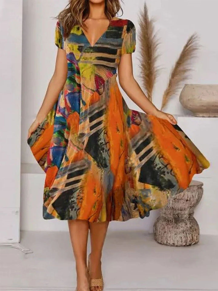 Levoire | Une Robe Élégante En Matériau De Haute Qualité Orange