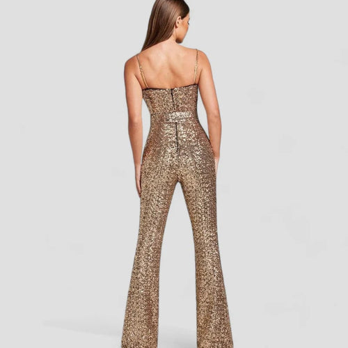 Levoire | Combinaison Dorée Élégante Pour Occasions Spéciales