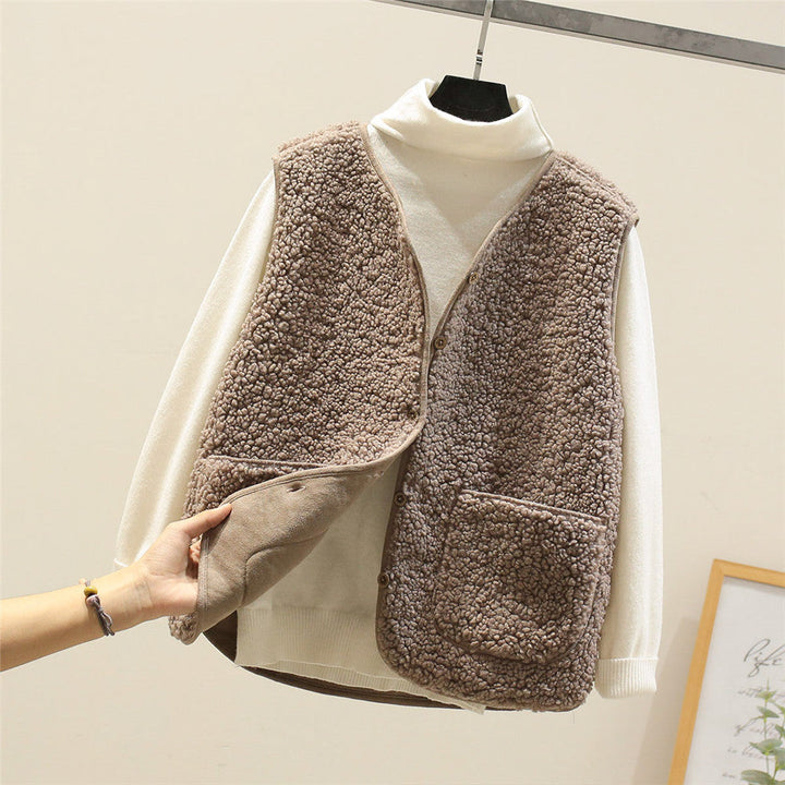 Levoire | Gilet Plus Chaud Et Douillet Kaki